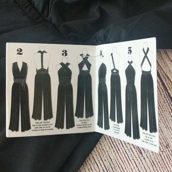 Isabel Versatile black jumpsuit sz Med NWT - Picture 3 of 8